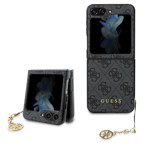 Guess GUHCZF5GF4GGR F731 Z Flip5 grey/grey hardcase 4G Charms Collection