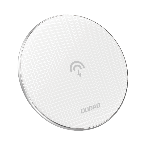 Dudao ultra-thin 10W stylish wireless charger Qi white (A10B white)