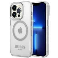 Guess GUHMP14LHTRMS iPhone 14 Pro 6.1" silber/silber hart case Metal Outline MagSafe