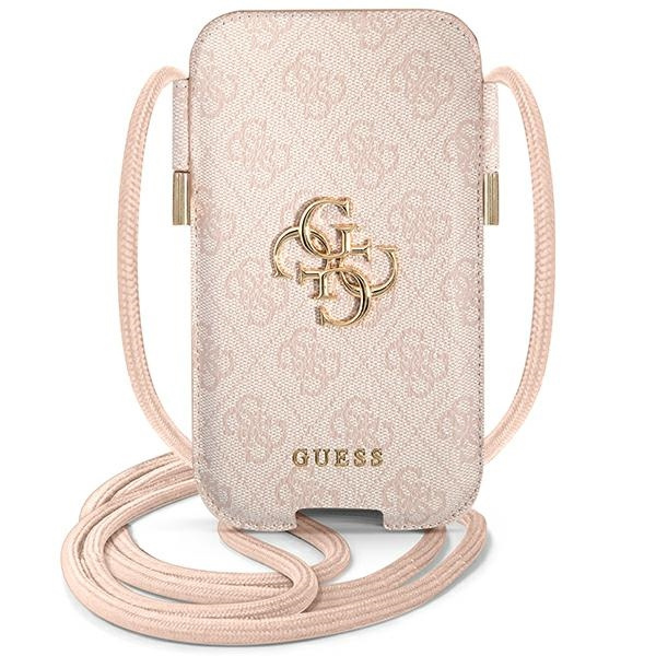 GUESS Handtasche Apple iPhone 13 Pro Max 4G Big Metal Logo Pink Hardcase