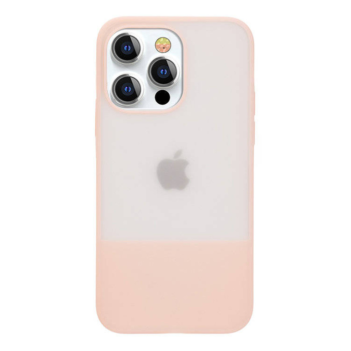 Kingxbar Plain Series case cover for iPhone 13 silicone cover pink