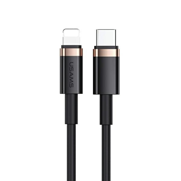 Kabel USAMS USB-C Apple Lightning U63 PD 20W Fast Charge 2m SJ485USB01 US-SJ485 Black