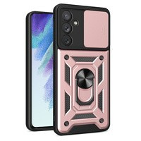 Obal Hybrid Armor Camshield obal pro Samsung Galaxy A54 5G pancéřové pouzdro s krytem fotoaparátu růžové Case