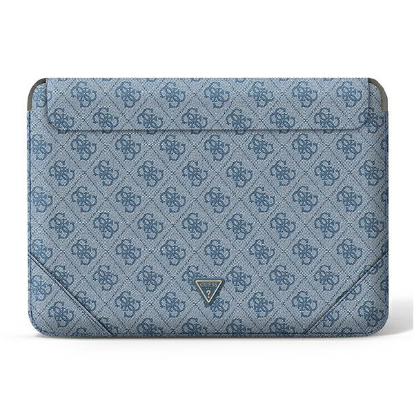 Guess Sleeve GUCS14P4TB 13/14" blue /blue 4G Uptown Triangle logo