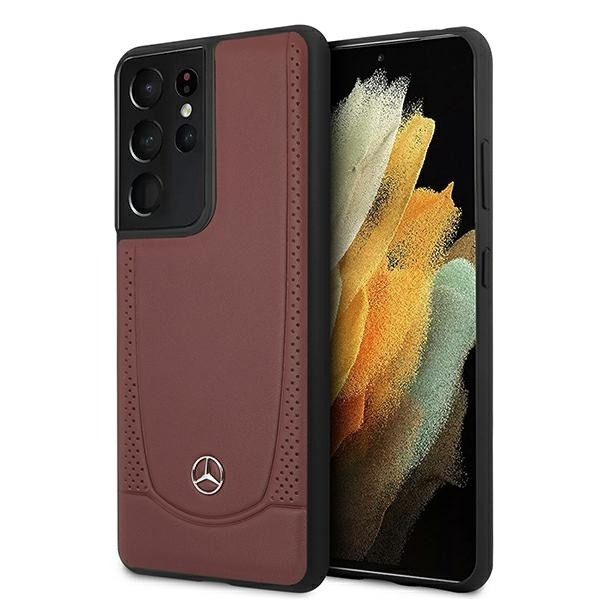 MERCEDES Samsung Galaxy S21 Ultra G998 Urban Line MEHCS21LARMRE Rotes HartschalenHülle