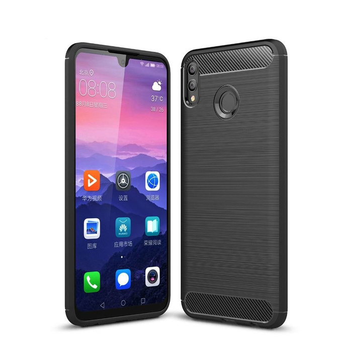 Pouzdro Pouzdro Huawei P Smart 2019 Carbon Silicone černá