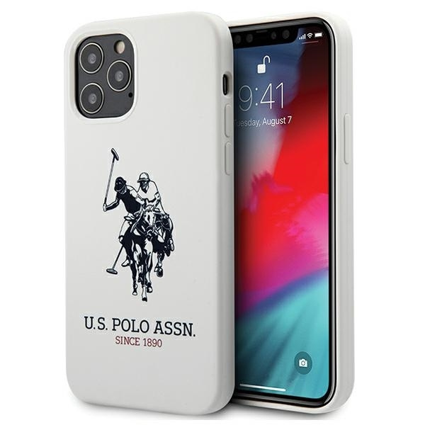 US Polo Case Apple iPhone 12 12 Pro Silicone Collection White Case