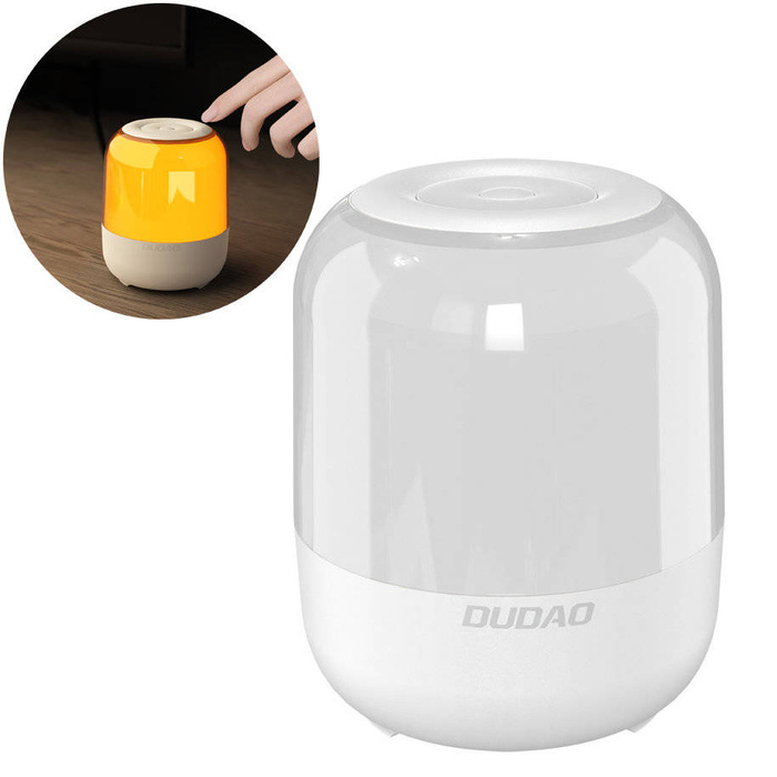 Dudao speaker wireless Bluetooth 5.0 RGB 5W 1200mAh white (Y11S-white)