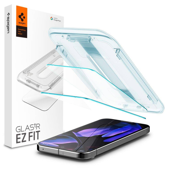 Tempered Glass Spigen Glas.tr "ez Fit" 2-pack Google Pixel 9 Pro Xl Clear