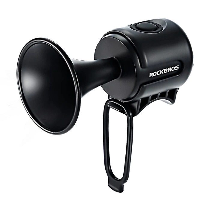 Rockbros 34210002001 electronic bicycle bell - black