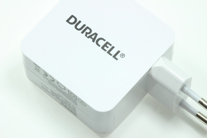 Duracell 2X2,4A WHITE TWO USB síťový adaptér