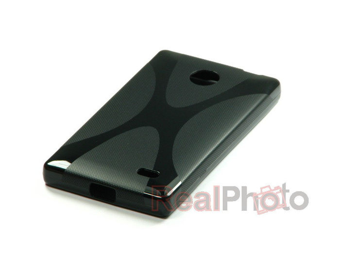 Cover X-Line Nokia X Nero Cover Silicone