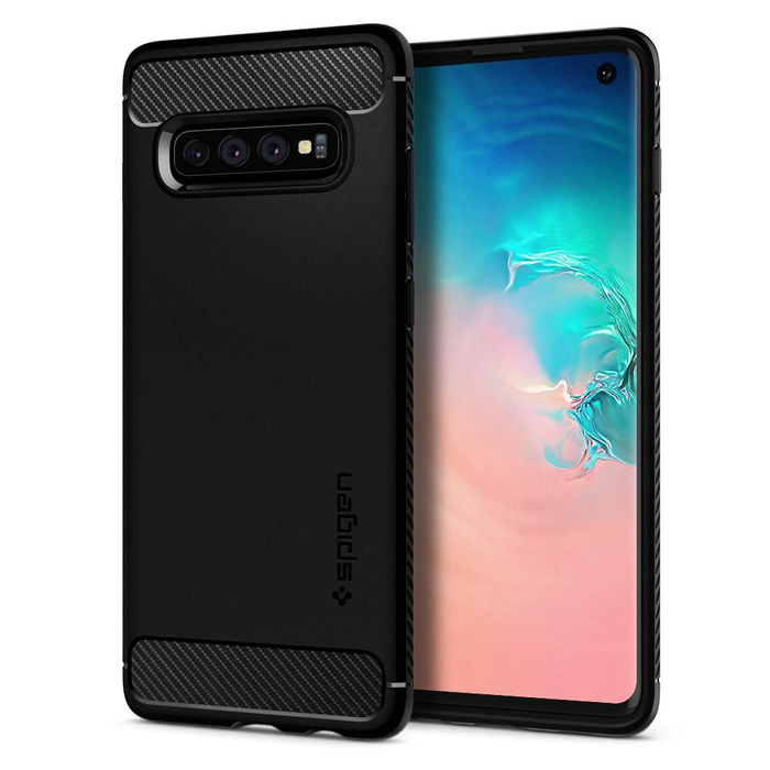 SPIGEN Galaxy S10 Rugged Armor Samsung Schwarzes Hülle