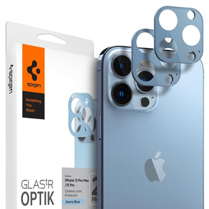 Camera Cover Spigen Optik.Tr Camera Protector 2-Pack Apple iPhone 13 Pro / 13 Pro Max Sierra Blue