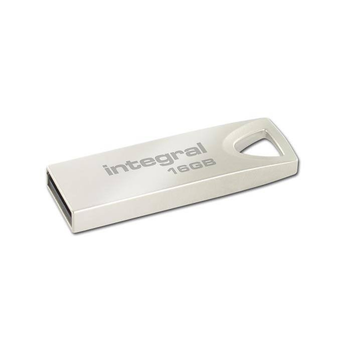 Integrovaný 16GB USB 2.0 ARC kovový flash disk