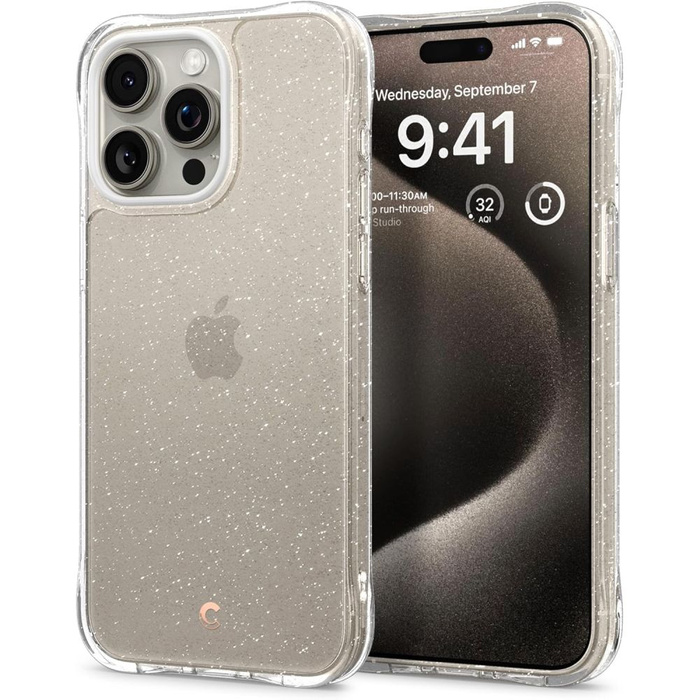 Coque Spigen Cyrill Cecile iPhone 15 Pro Glitter Clear Case