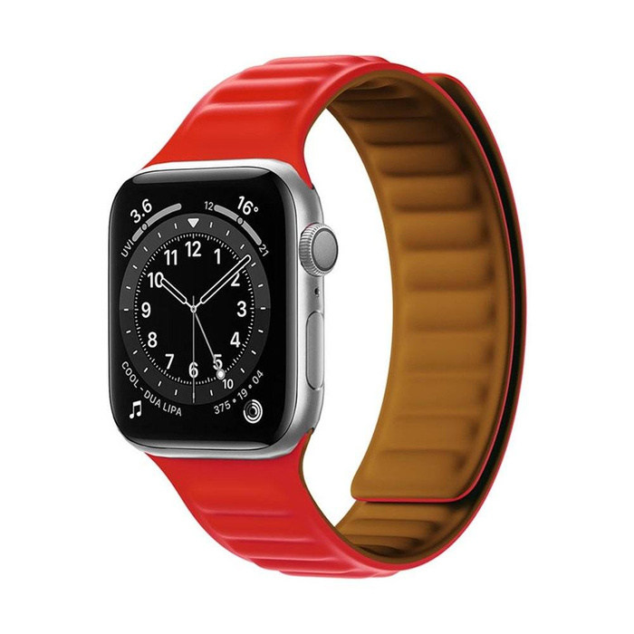 Řemínek Magnetic Strap 1 Apple Watch 1/2/3/4/5/6/SE 38/40 Červená