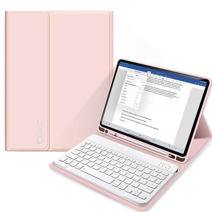 TECH-PROTECT SC PEN + KEYBOARD IPad 10.2 2019 / 2020 / 2021 RŮŽOVÁ