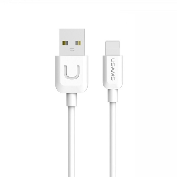 Câble USAMS USB-A Lightning U-Turn 1m 2A IPUSBXD02 US-SJ097 Blanc