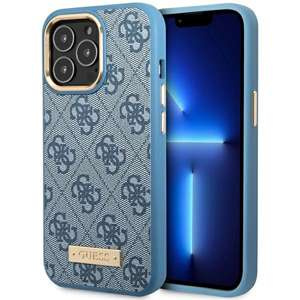 Guess GUHMP14XU4GPRB iPhone 14 Pro Max 6.7" azul/azul duro case 4G Logo Placa MagSafe