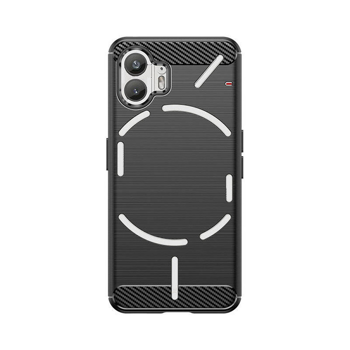 Carbon Case Silikonhülle für Nothing Phone 2 - schwarz