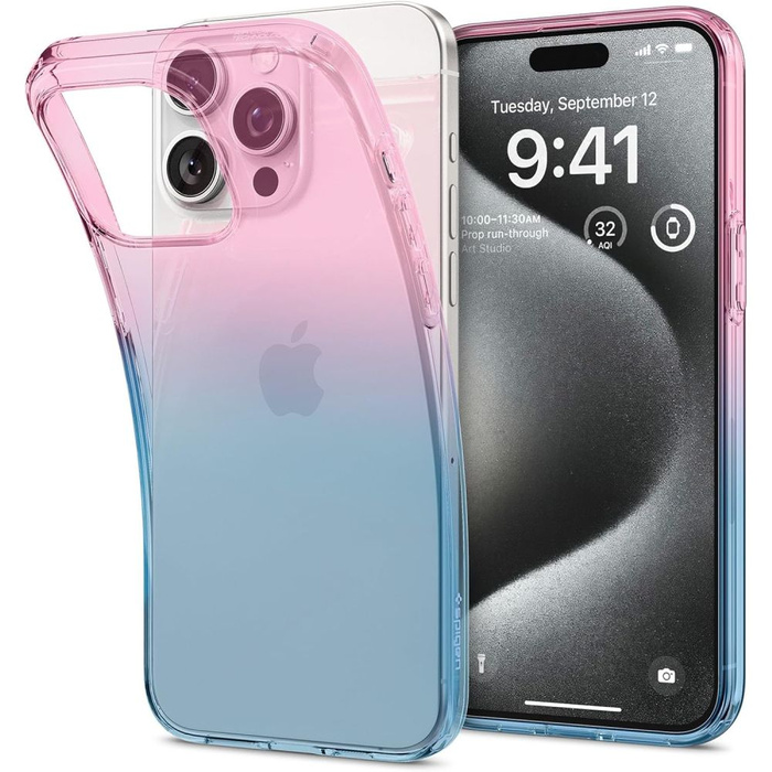 Case Spigen Liquid Crystal iPhone 15 Pro Gradation Pink Case