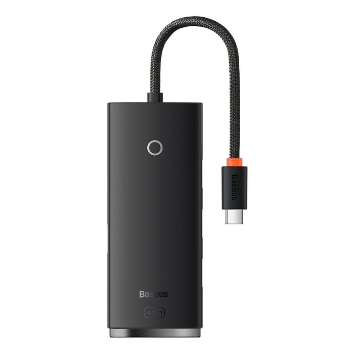 Baseus 4portový adaptér HUB řady Lite (Type-C na USB 3.0*4) 25 cm černý