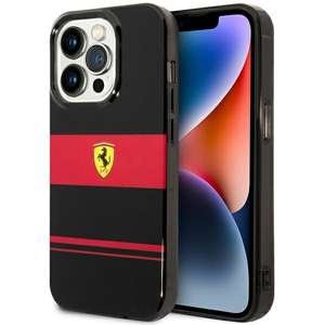 Funda Ferrari FEHMP14XUCOK iPhone 14 Pro Max 6.7" negro/negro durocase IMD Combi MagSafe Case