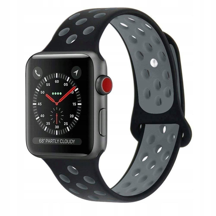 Řemínek TECH-PROTECT Softband Apple Hodinky 1/2/3/4 (42/44 mm) černé/šedé šedé