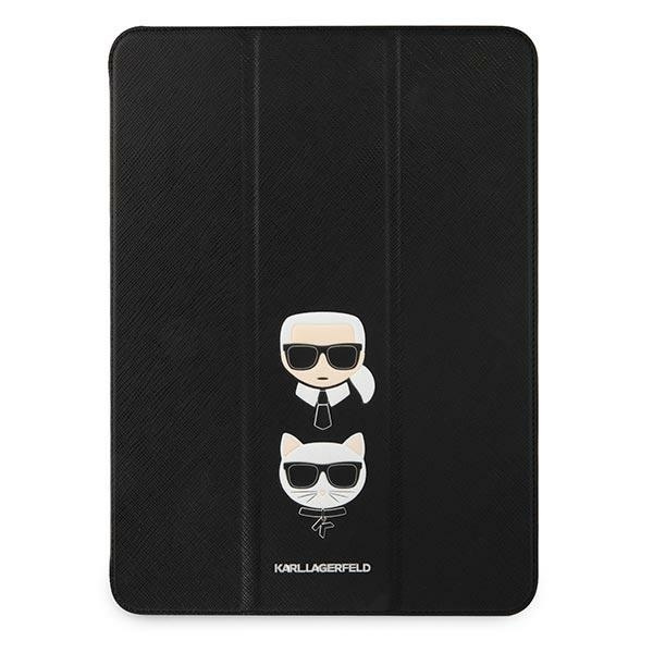 Pouzdro KARL LAGERFELD Apple iPad 11 Pro 2021 Book Saffiano Karl & Choupette černé Case