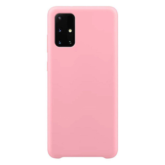 Silicone Case Flexibel Gummi Handyhülle Silikon Schutzhülle für Samsung Galaxy A72 4G rosa