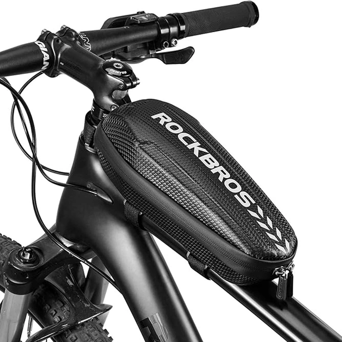 Sacoche de vélo étanche Rockbros B60 pour cadre - noir