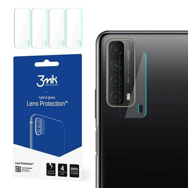 3MK Huawei P Smart 2021 Protection de l'objectif en verre hybride 4pcs