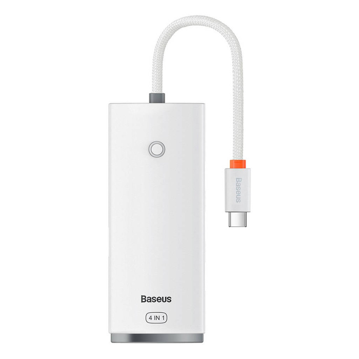 Baseus 4portový adaptér HUB řady Lite (Type-C na USB 3.0*4) 25 cm bílý