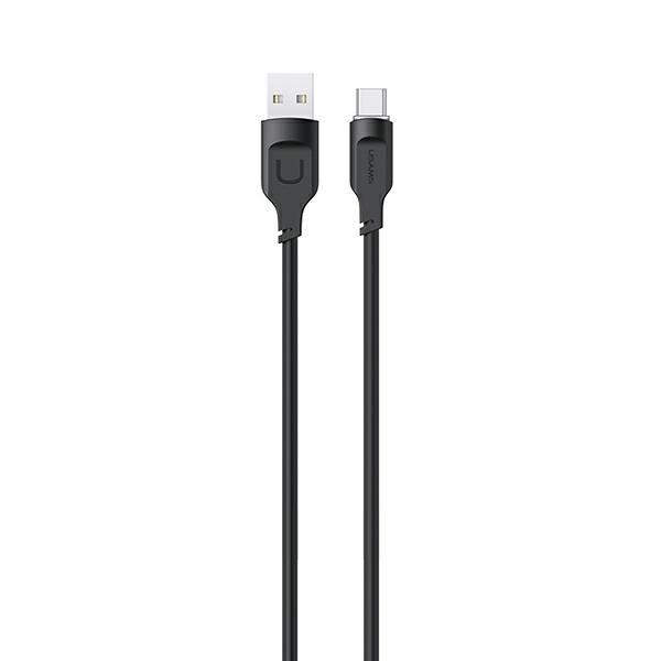 USAMS Kabel USB-C PD Rychlé nabíjení 1,2 m 6A Lithe Series černá/černá SJ568USB01(US-SJ568)