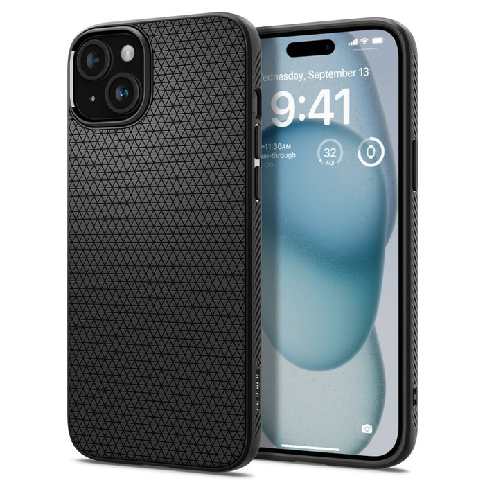 Obal iPhone 15 Spigen Liquid Air MATTE Černá Case