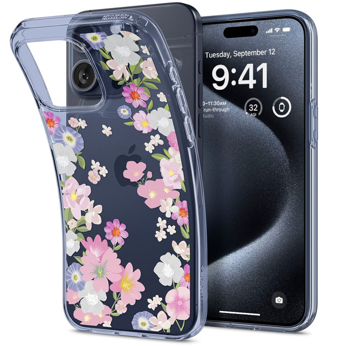 Case Spigen Liquid Crystal iPhone 15 Pro Blossom