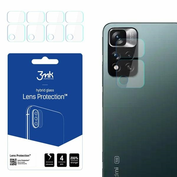 3mk Protection d'objectif pour appareil photo Xiaomi Redmi Note 11 Pro+ 5G 4pcs