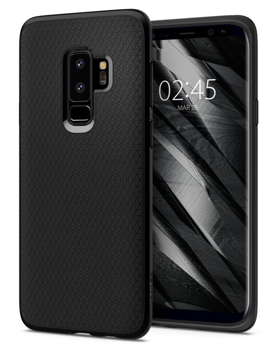 Coque SPIGEN Étui pour Galaxy S9+ Plus Liquid AIR Noir mat