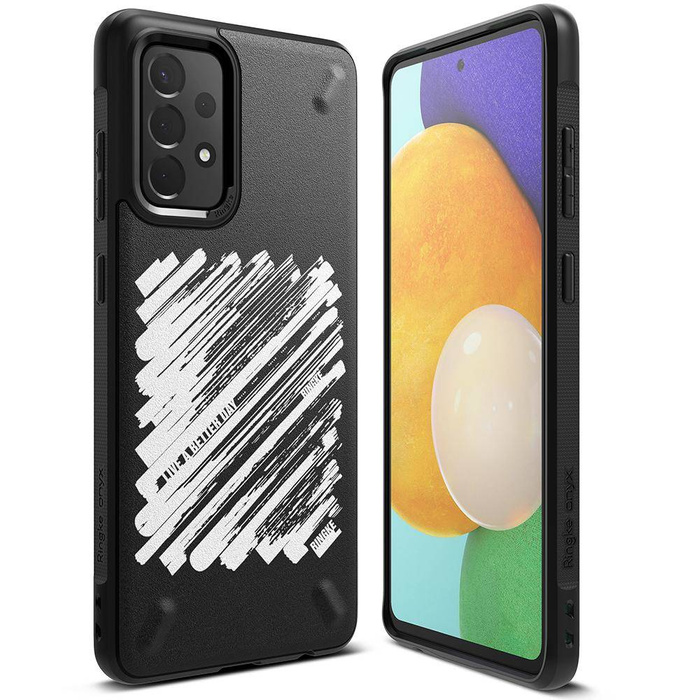 Ringke Onyx Design Durable Cover Hülle für Samsung Galaxy A72 4G schwarz (Lack) (OXSG0047)