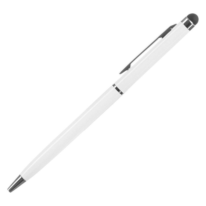 Stylet pour écrans tactiles de tablettes et smartphones blanc