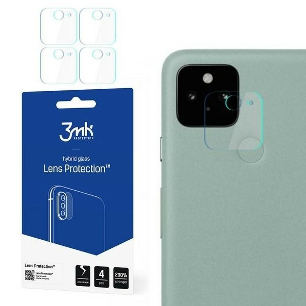 3MK Google Pixel 5 Protection de l'objectif en verre hybride 4pcs verre