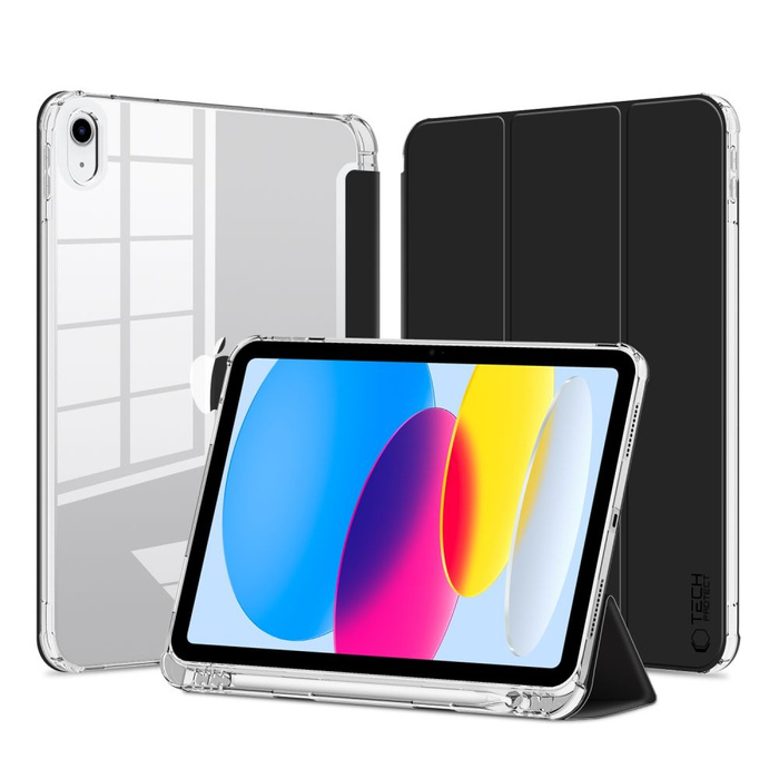 Case TECH-PROTECT SC PEN HYBRID IPad AIR 4 2020 / 5 2022 BLACK