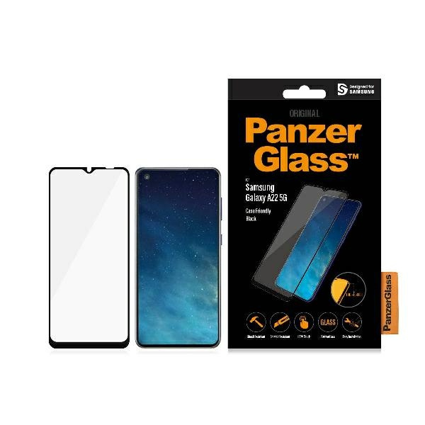 PanzerGlass E2E Regular Samsung A22 5G A226 Case Friendly schwarz/schwarz