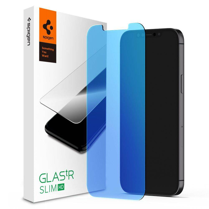 SPIGEN Glas.tr Antiblue iPhone 12 Mini Gehärtetes Glas