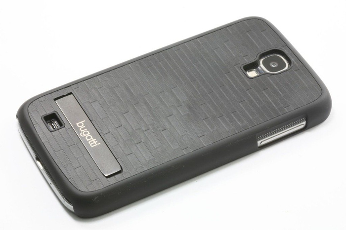 Telefontok BUGATTI Cliponcover Samsung Galaxy S4 fekete elegáns borító