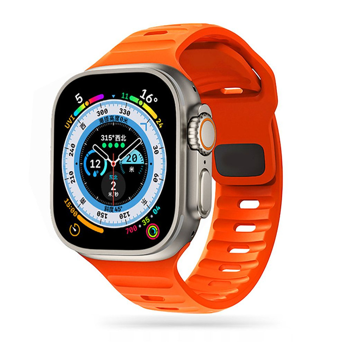 Řemínek Tech-Protect Iconband Line Apple Watch 4 / 5 / 6 / 7 / 8 / Se / Ultra (42 / 44 / 45 / 49 mm) oranžová