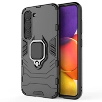 Obal Kroužek Armor Obal Pro Samsung Galaxy S23 Pancéřový kryt Držák Mag netyczny Ring Black Case