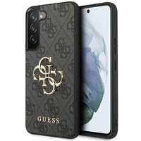 Obal Guess GUHCS23S4GMGGR S23 S911 grey/grey hardcase 4G Big Metal Logo Case