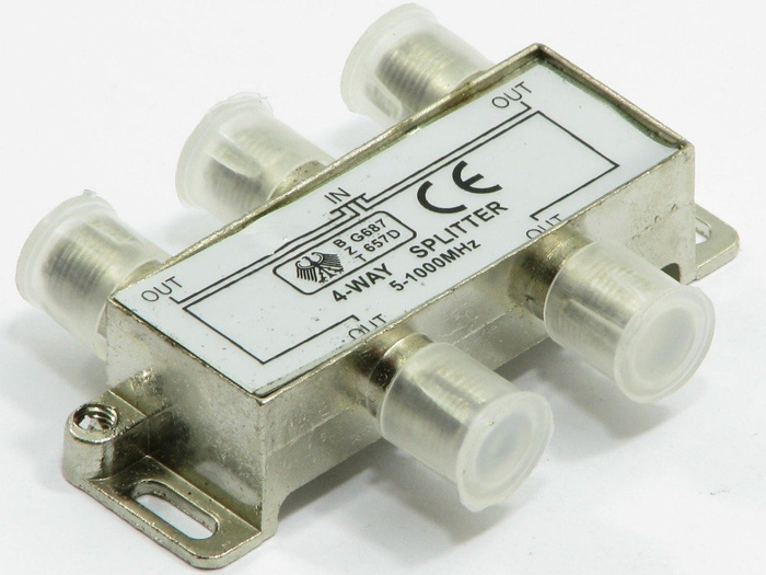 Antennensplitter 4-WAY 5-1000MHZ Splitter